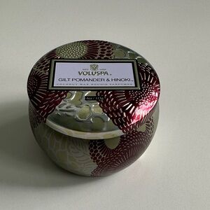 Voluspa - Gilt Pomander & Hinoki Candle NWT